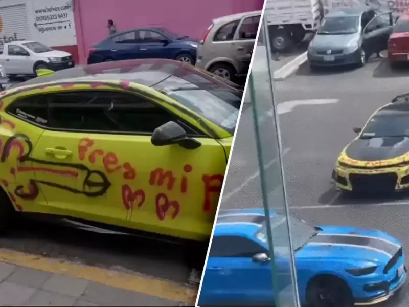 Grafitean auto del influencer Simon Ahued.