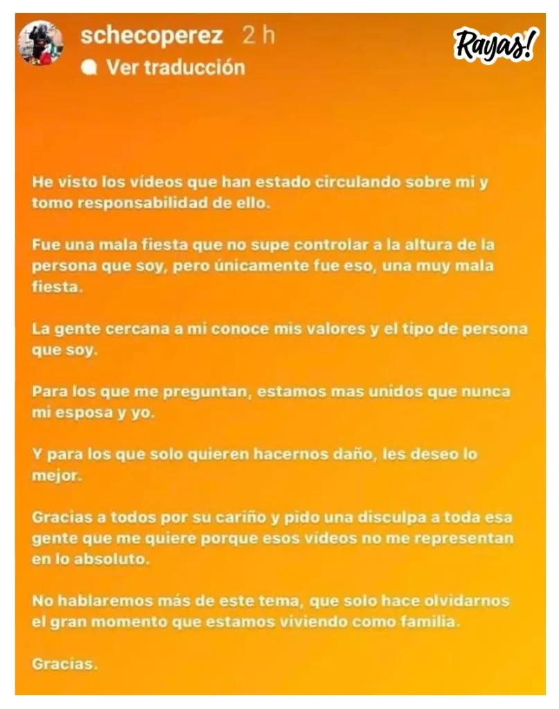 “Checo” Pérez se disculpa: “Fue una mala fiesta y no me representa”.