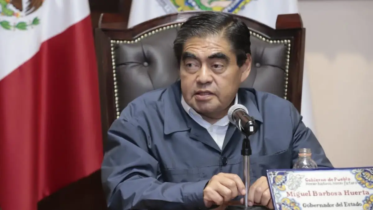 Miguel Barbosa, gobernador de Puebla.