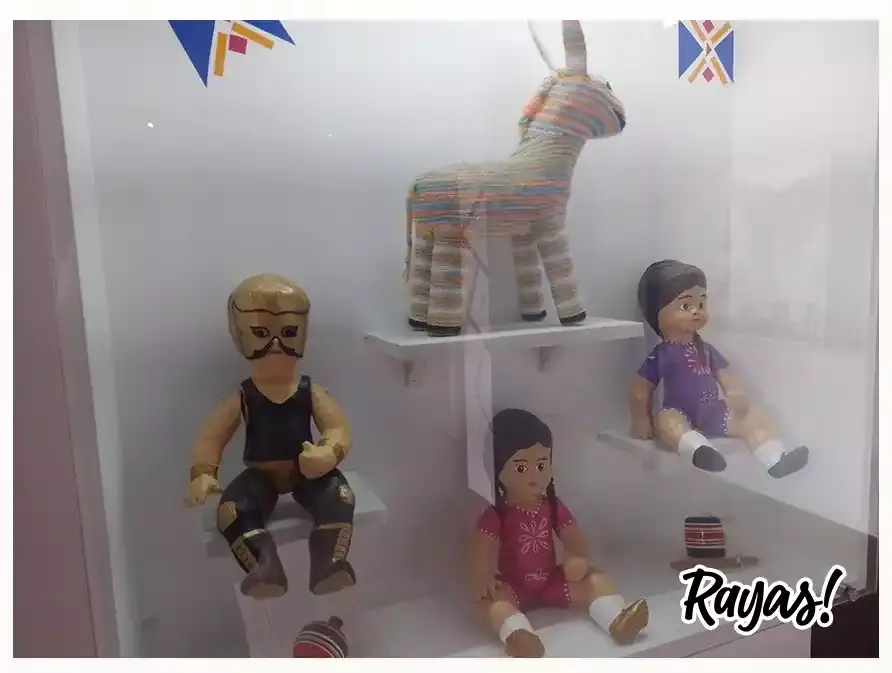 La exposición de juguetes mexicanos está en la Casa del Torno.