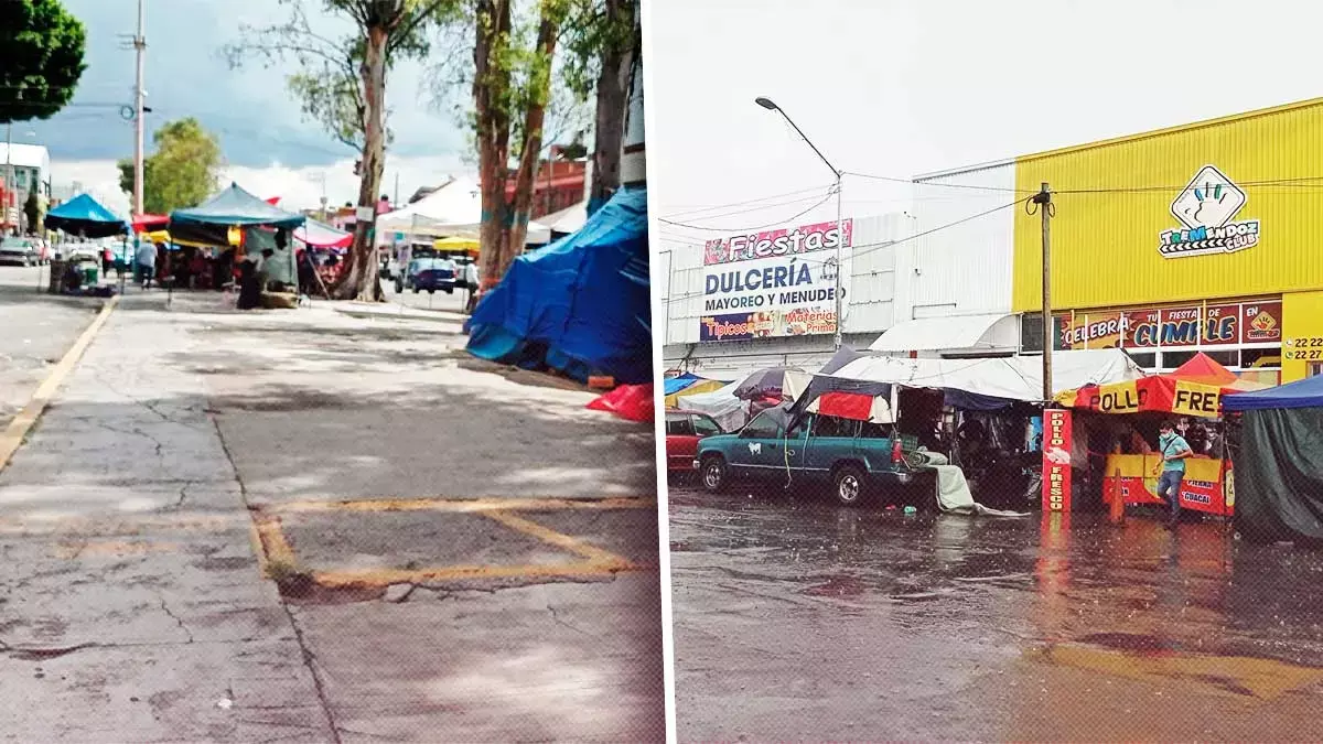 La periferia de Puebla se ha convertido en espacio libre para ambulantes