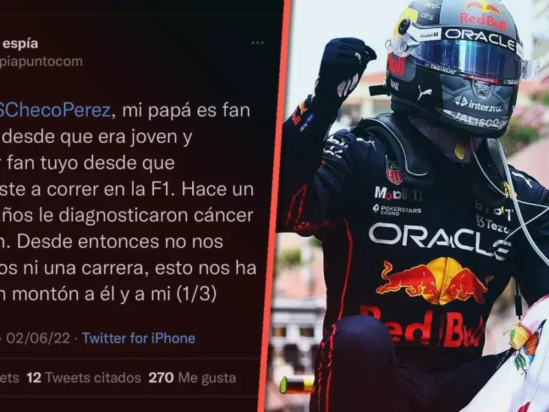 Piden saludo a Checo Pérez a padre enfermo de cáncer.