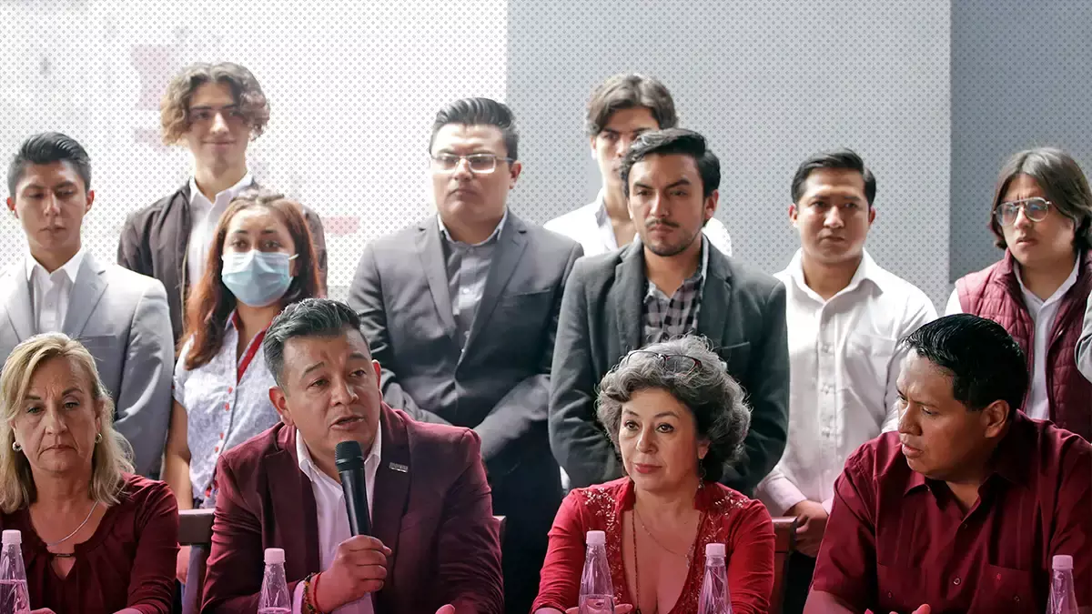 Morena Puebla planea agenda legislativa con diputados locales.
