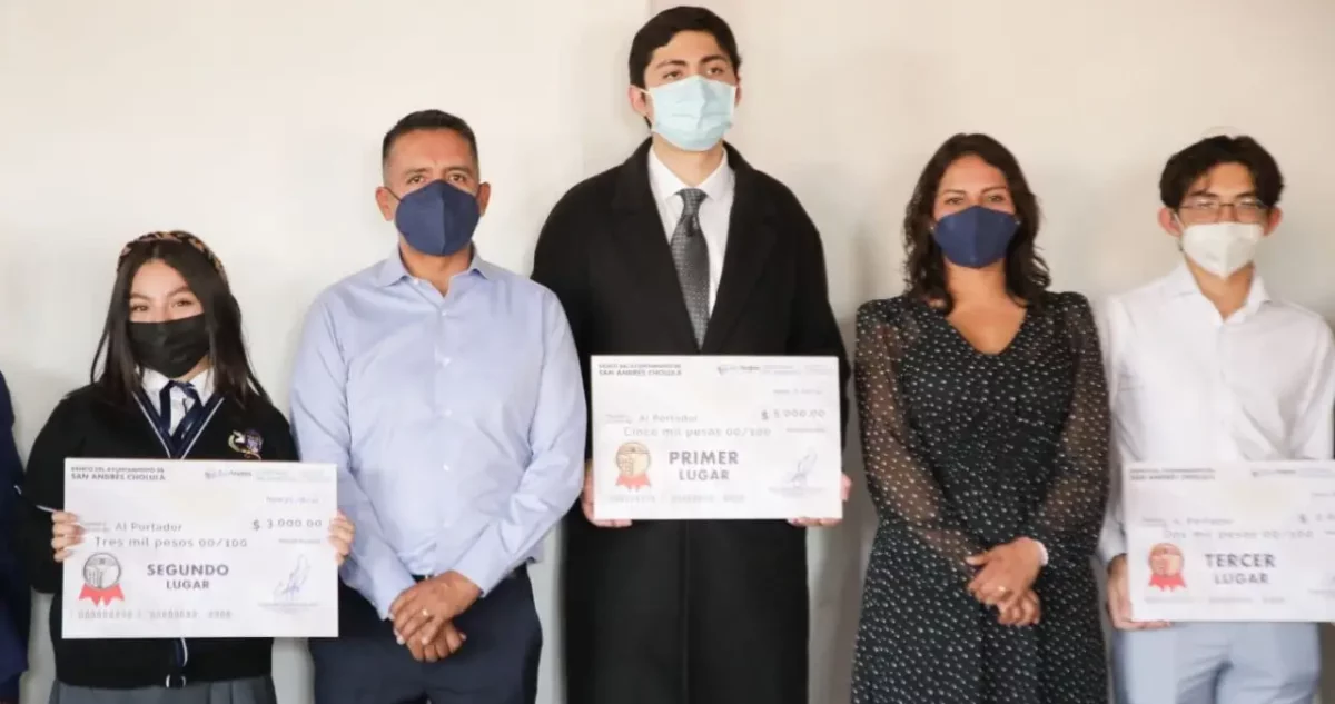Premia Ayuntamiento de San Andrés Cholula a Ganadores del Concurso Municipal de Oratoria