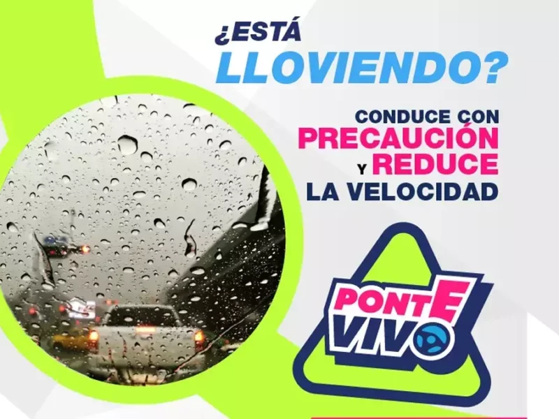 Ayuntamiento de Puebla exhorta a automovilistas a extremar precauciones ante lluvias