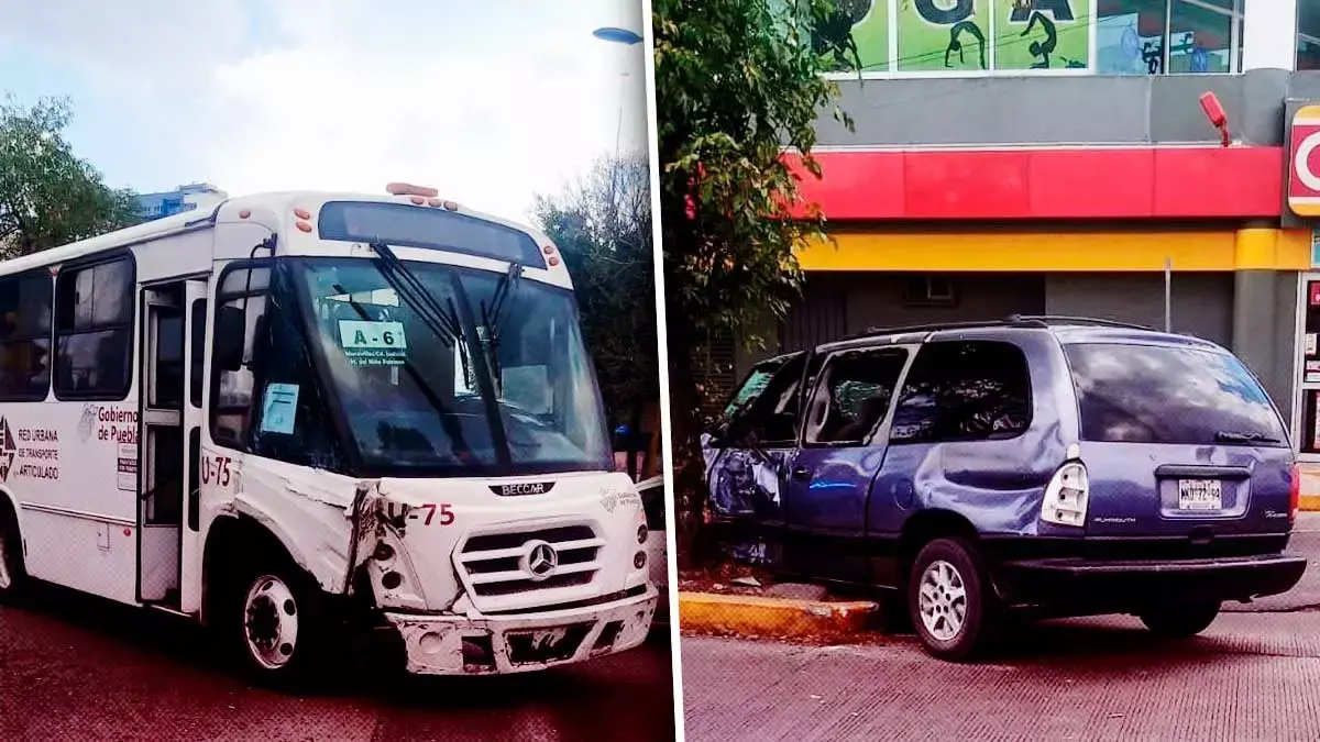 Dos lesionados tras el choque entre unidad de la RUTA y una camioneta.