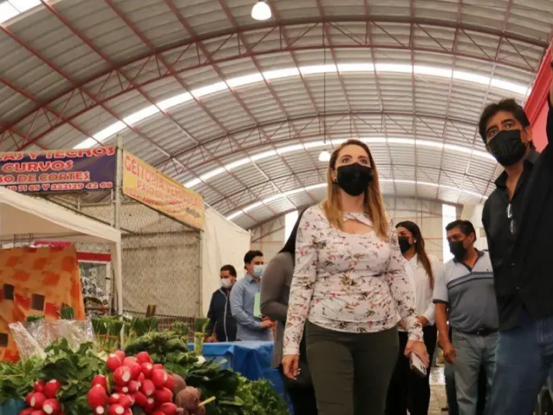 Fortalece alcaldesa de San Pedro, Paola Angon, vigilancia del mercado Xixitla.