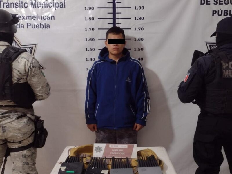 Seguridad Pública logró la detención de masculino por presuntos delitos a las vías de comunicación