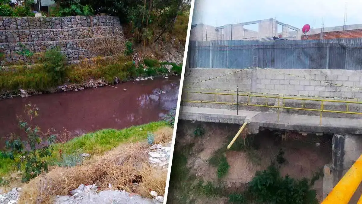 Otra vez descargan contaminantes al río Alseseca en Puebla.