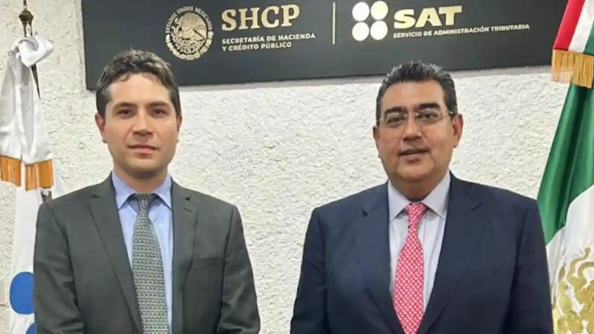 Sergio Salomón Céspedes se reúne con funcionarios federales