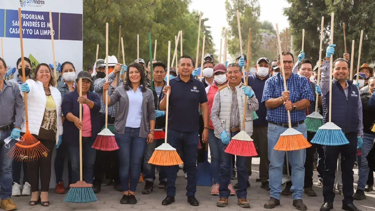 Fomenta Mundo Tlatehui el cuidado y mantenimiento de las calles en San Andrés Cholula