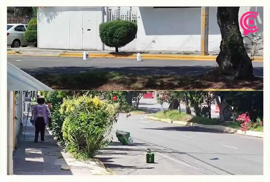 Pese a multas, vecinos y franeleros siguen apartando lugares en la Feria de Puebla