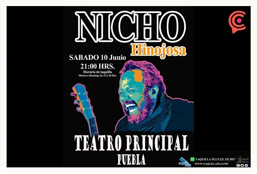 El cantante Nicho Hinojosa ofrecerá concierto en Puebla