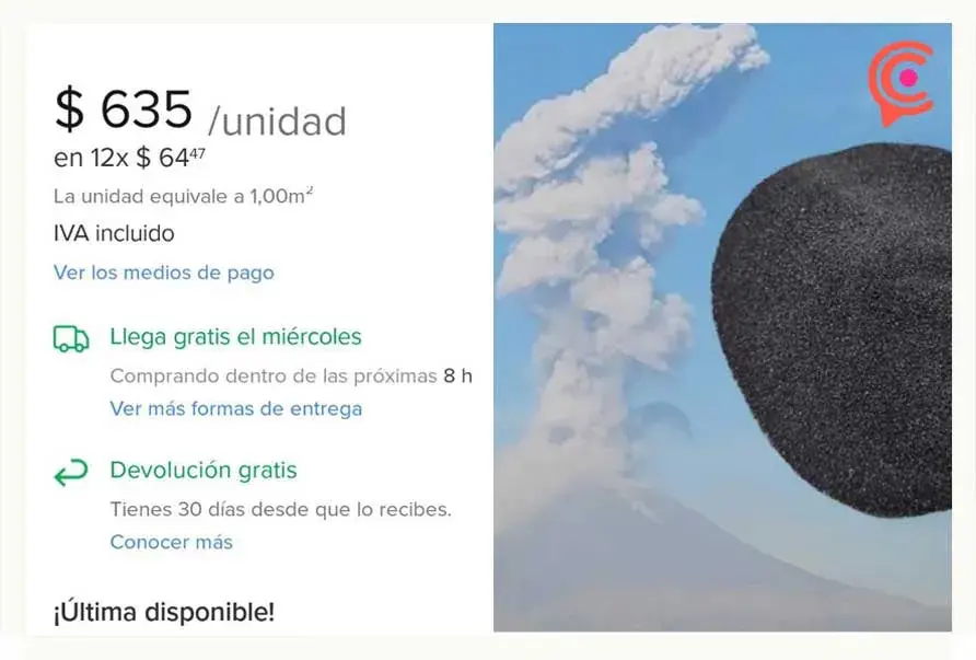 ¿No le pierden? Venden ceniza del Popocatépetl hasta en 600 pesos 