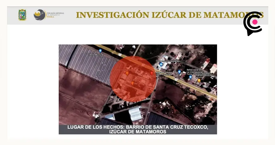 Fiscalía de Puebla realizó cateos en bares, tras agresión a agentes en Izúcar.