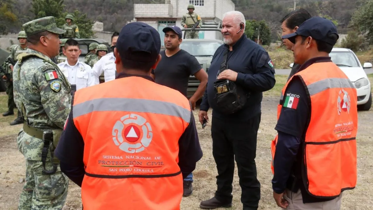 SEDENA y San Pedro Cholula supervisan rutas de evacuación del Popocatépetl.