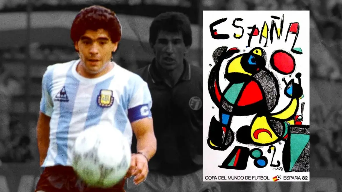 Subastan la camiseta de Maradona que usó en el Mundial España 82.