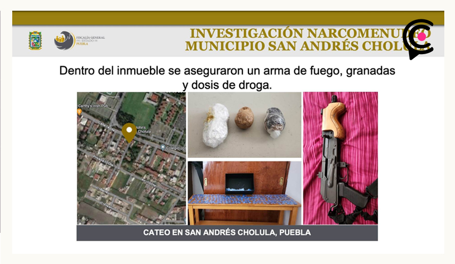 Tras detención de "El Tory", ministeriales aseguraron granadas y armas en cateo