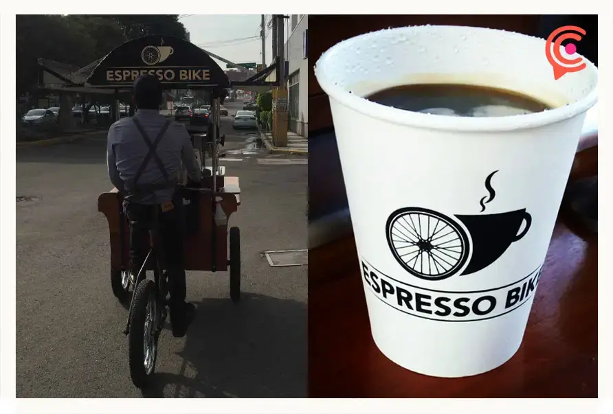 Espresso Bike es una cafetería itinerante que recorre las calles de Puebla