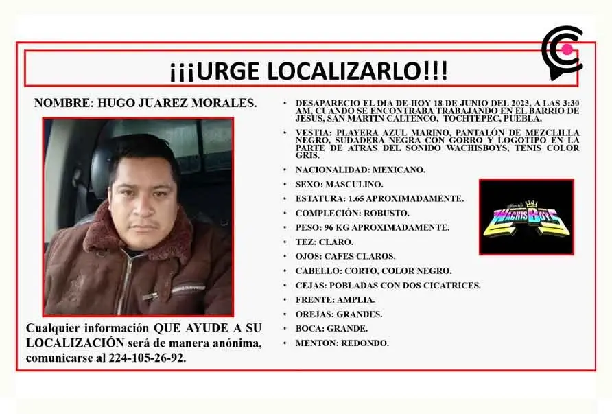 Levantan a sonidero en Tochtepec y lo localizan sin vida en Tepeaca