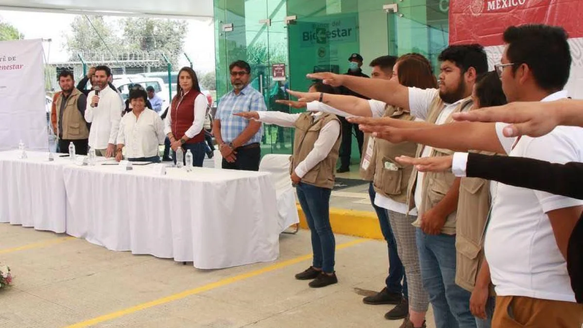 Angélica Alvarado y Rodrigo Abdala instalan Comité de Programas para el Bienestar en Xalmimilulco.
