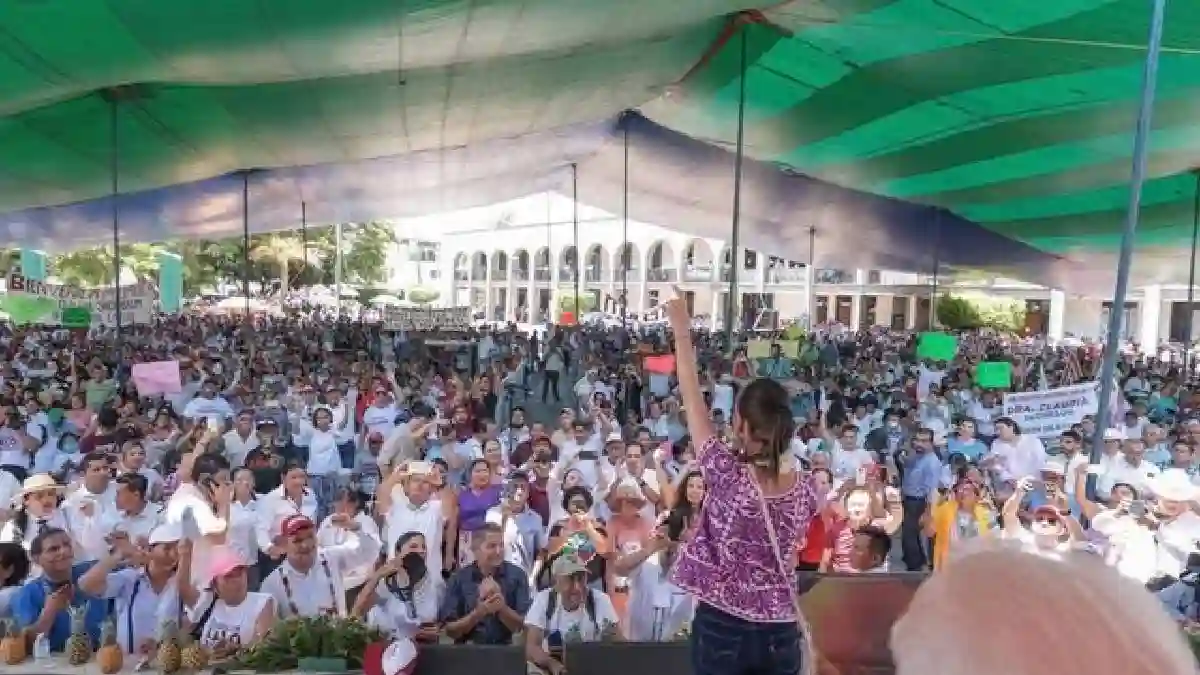 ’’Queremos profundizar los derechos del pueblo de México’’: Claudia Sheinbaum ofrece asamblea informativa en Tuxtepec, Oaxaca