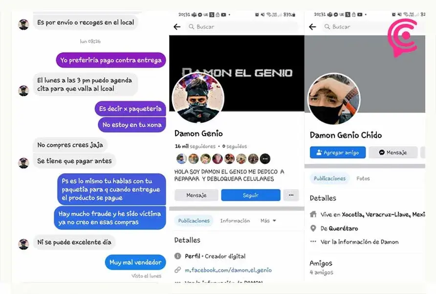 “Damon El Genio” el estafador de redes sociales con la compra-venta de celulares