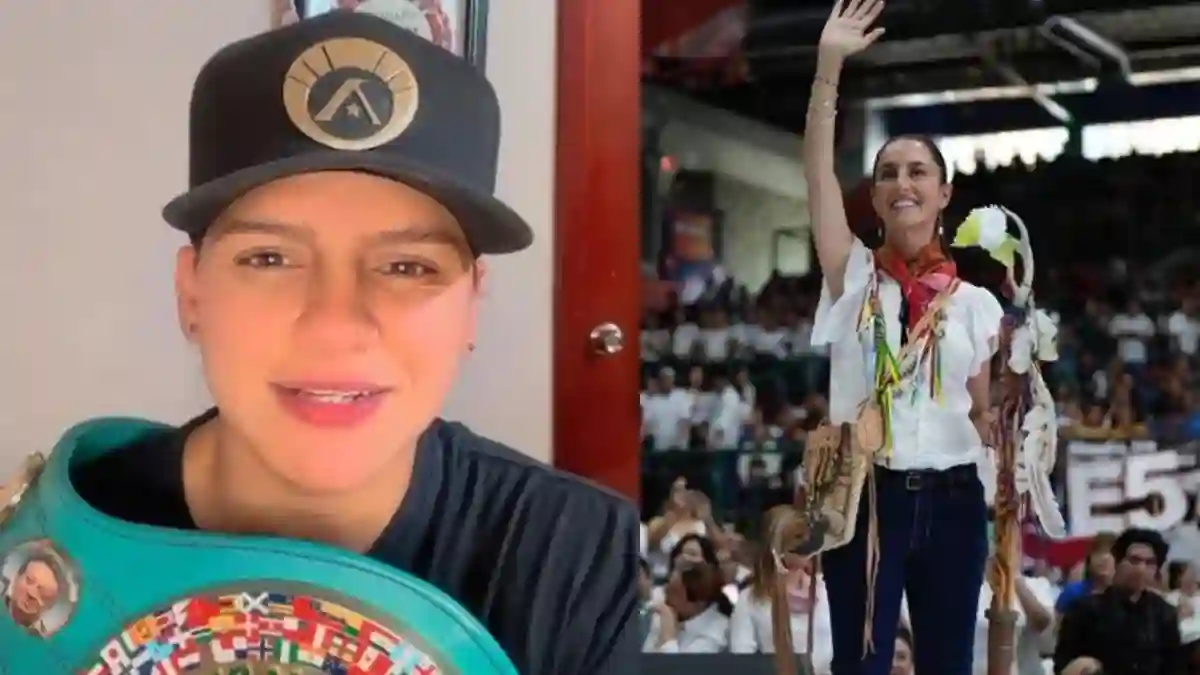 La campeona mundial de boxeo Asley González Macias llama a apoyar a Claudia Sheinbaum