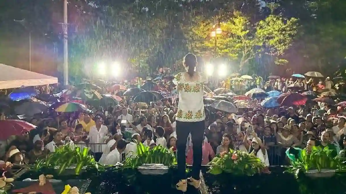 ’’La discriminación queda fuera del México del futuro’’: En Mérida, Yucatán, Claudia Sheinbaum defiende los derechos de los mexicanos y mexicanas