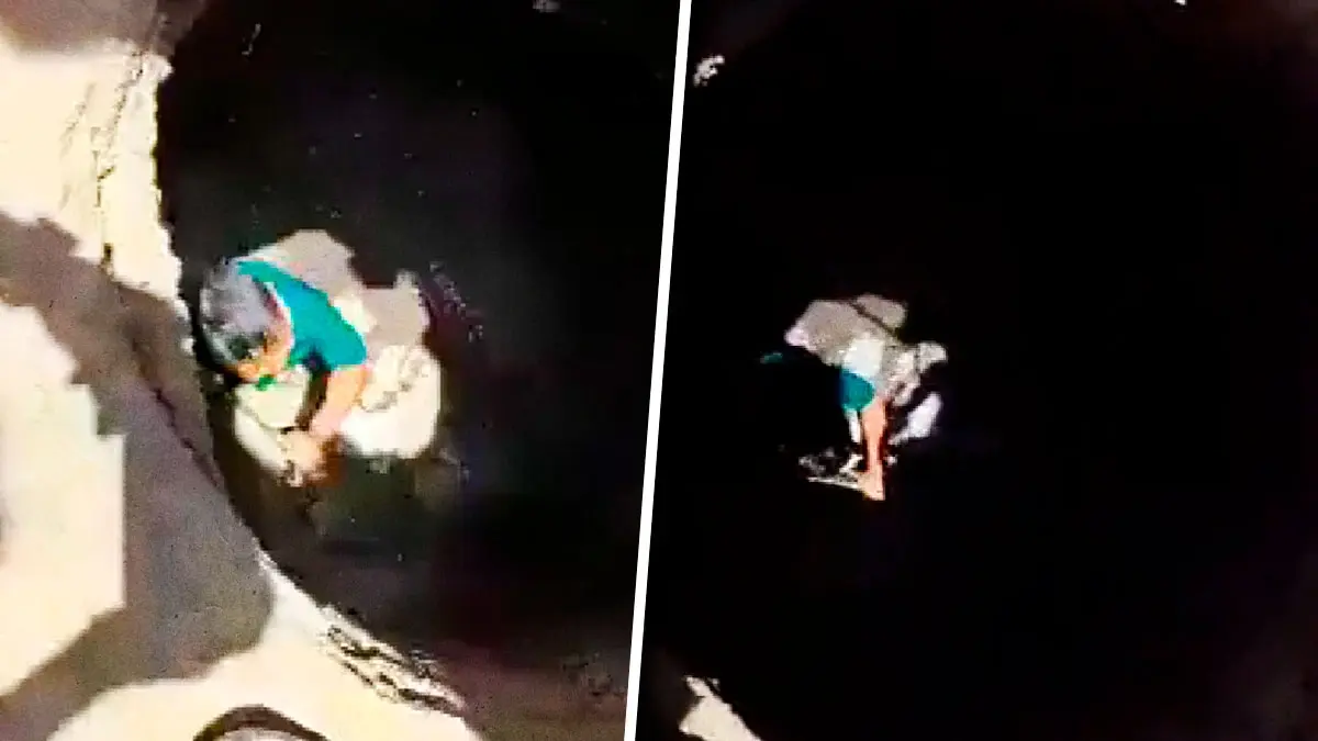 Agua de Puebla se hace de la vista gorda; cae un niño en alcantarilla
