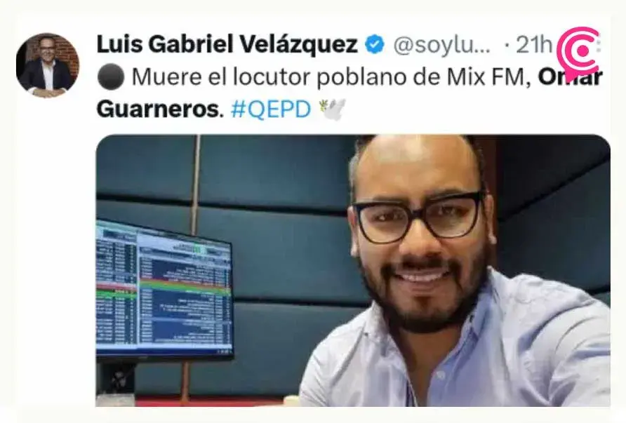 Así despiden los locutores de Puebla a su colega Omar Guarneros