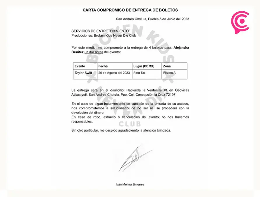 Agencia de Cholula defrauda a 150 poblanos con boletos falsos para Taylor Swift