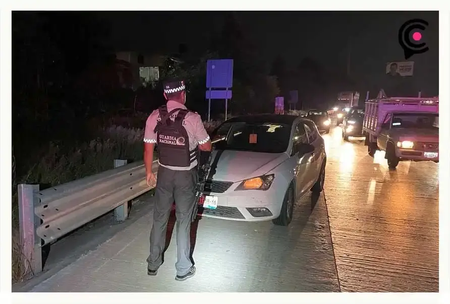 Guardia Nacional detiene a conductor que armó zafarrancho en Periférico de Puebla