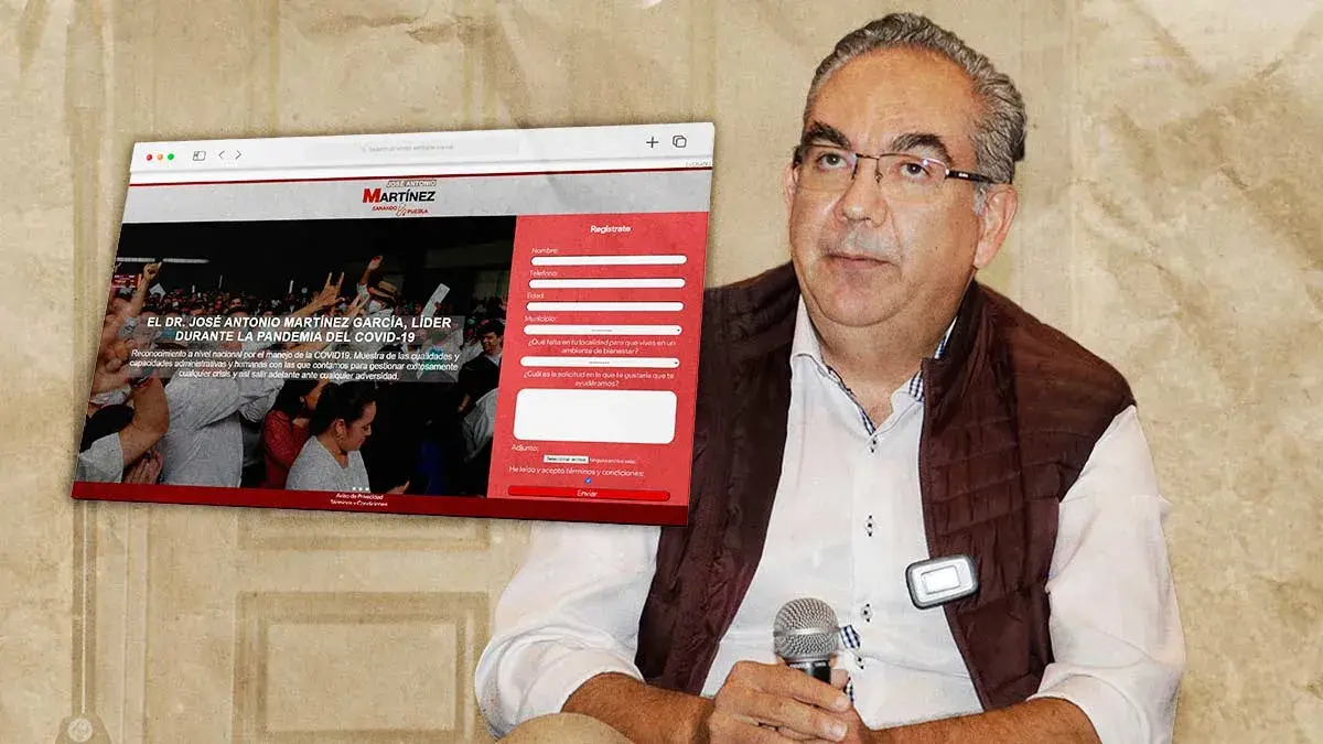 Dr. Martínez se promociona con página web Sanando Puebla