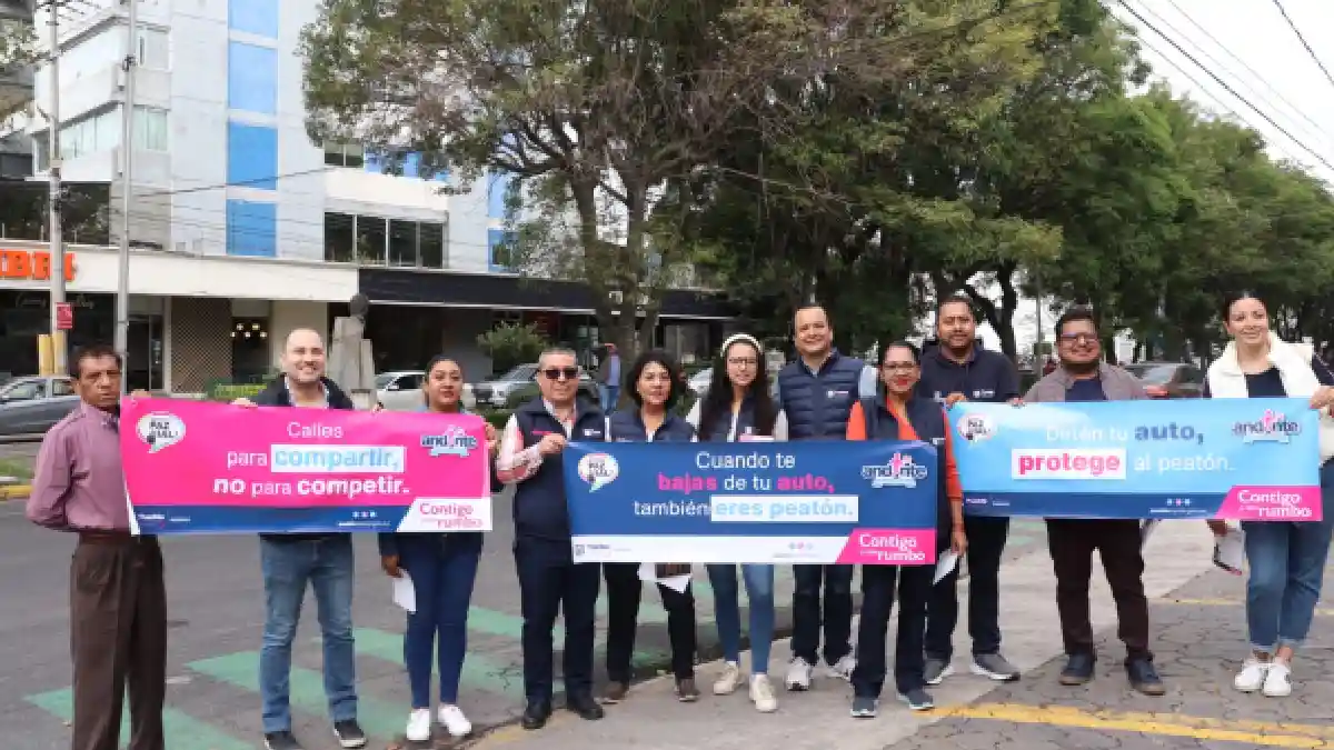 Gobierno Municipal de Puebla conmemora el Día Internacional del Peatón