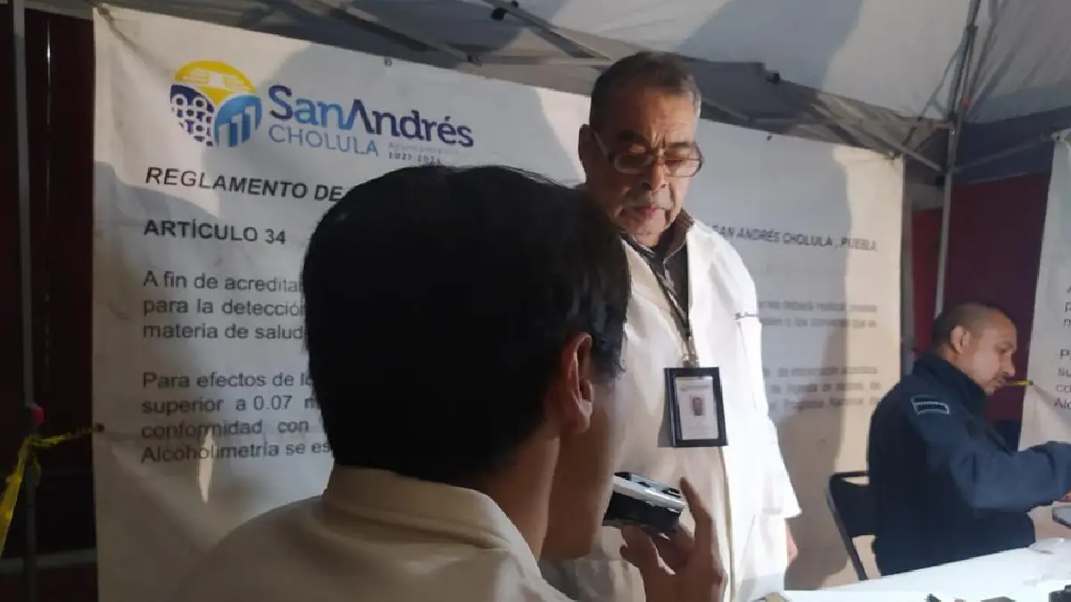 Para salvar vidas, continúa vigente el operativo alcoholímetro en San Andrés Cholula