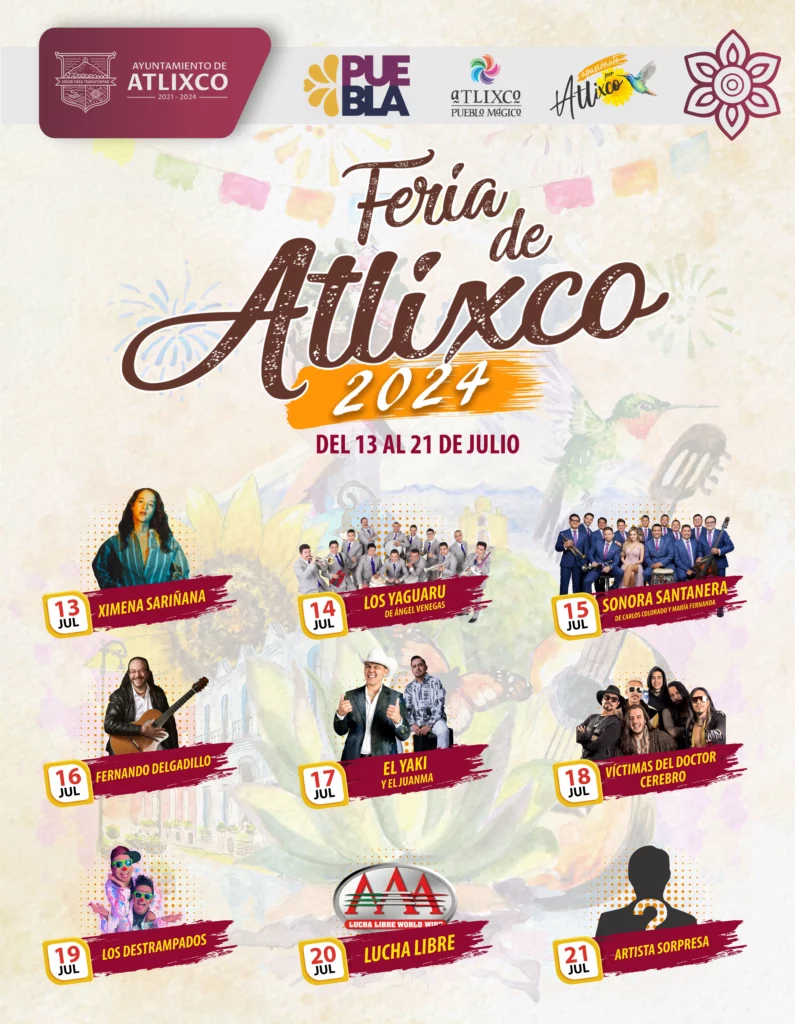 Ariadna Ayala presenta gran cartelera de la Feria de Atlixco 2024